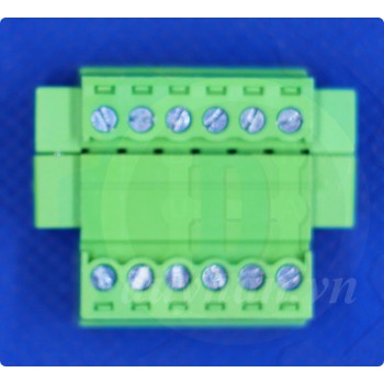Đầu kết nối dây với dây dạng cắm 3.81mm 6 chân Đầu kết nối dây với dây dạng cắm 3.81mm 6 chân