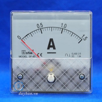 Đồng hồ đo ampe kế Sfim SF-80 1.5A Đồng hồ đo ampe kế Sfim SF-80 1.5A