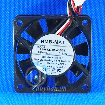 Ventola Di Raffreddamento DJHAQDM Per NMB-MAT 2406KL-05W-B59 – 24V 6cm 3 Fili